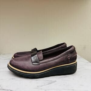 Clark’s Sharon Gracie Burgundy Loafer Women’s Size 7.5